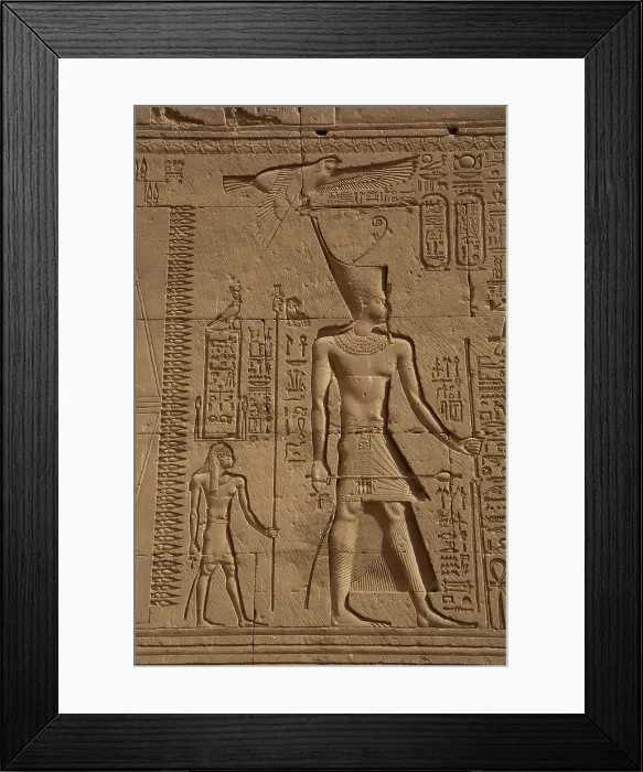 Framed Print : Pharaoh, Exterior Reliefs, Temple of Hathor, Dendera, Qena, Egypt, North Africa, Africa Framed Print : Pharaoh, Exterior Reliefs, Temple of Hathor, Dendera, Qena, Egypt, North Africa, Africa