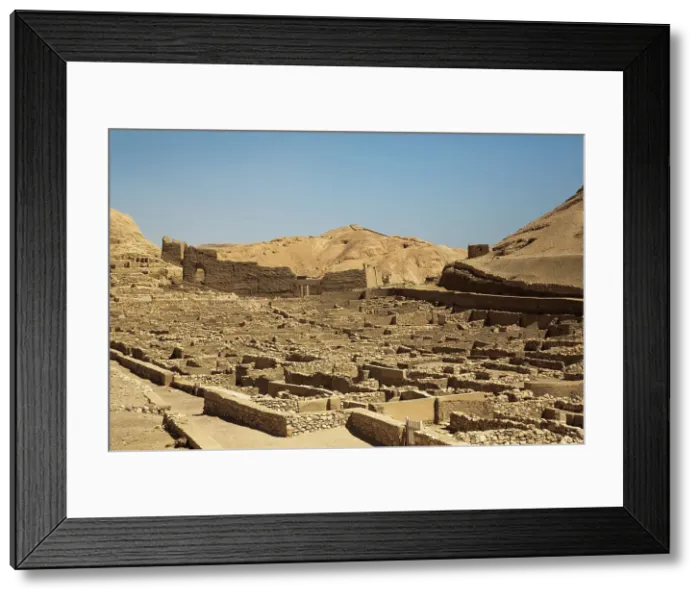 Framed Print : Ruins of Workmen's Village, Deir el-Medina, Ancient Thebes, UNESCO World Heritage Site, Luxor, Egypt, North Africa, Africa Framed Print : Ruins of Workmen's Village, Deir el-Medina, Ancient Thebes, UNESCO World Heritage Site, Luxor, Egypt, North Africa, Africa