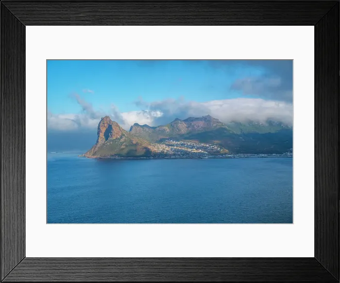 Framed Print : View of Hout Bay from Chapmans Peak Drive, Hout Bay, Table Mountain National Park, Cape Town, Western Cape, South Africa, Africa Framed Print : View of Hout Bay from Chapmans Peak Drive, Hout Bay, Table Mountain National Park, Cape Town, Western Cape, South Africa, Africa