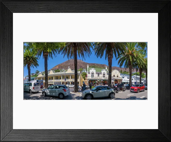 Framed Print : Colourful architecture on St. George's Street, Simon's Town, Cape Town, Western Cape, South Africa, Africa Framed Print : Colourful architecture on St. George's Street, Simon's Town, Cape Town, Western Cape, South Africa, Africa