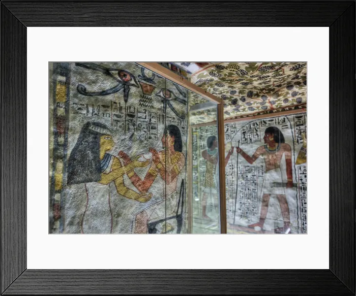 Framed Print : Image of Sennefer on right, Tomb of Sennefer, TT96, Tombs of the Nobles, Ancient Thebes, UNESCO World Heritage Site, Luxor, Egypt, North Africa, Africa Framed Print : Image of Sennefer on right, Tomb of Sennefer, TT96, Tombs of the Nobles, Ancient Thebes, UNESCO World Heritage Site, Luxor, Egypt, North Africa, Africa