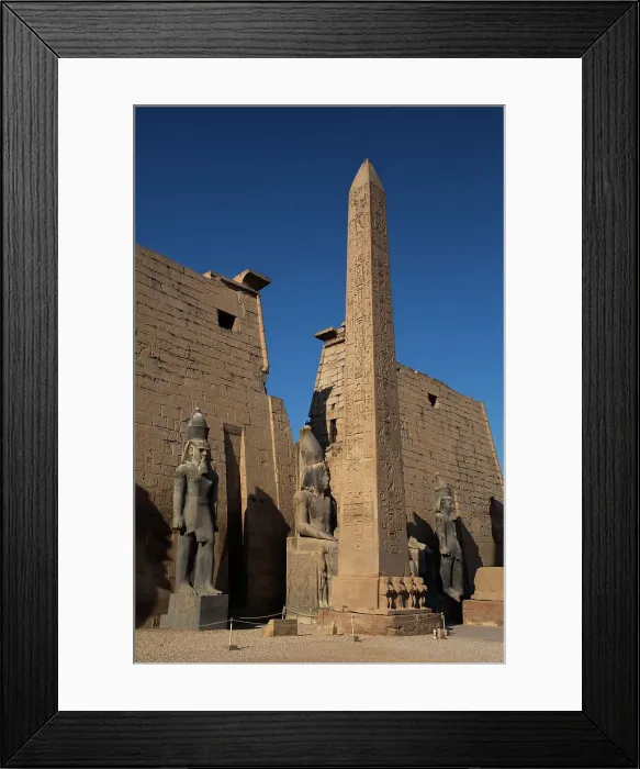 Framed Print : Statues of Rameses II with Obelisk, First Pylon of Rameses II, Luxor Temple, UNESCO World Heritage Site, Luxor, Egypt, North Africa, Africa Framed Print : Statues of Rameses II with Obelisk, First Pylon of Rameses II, Luxor Temple, UNESCO World Heritage Site, Luxor, Egypt, North Africa, Africa