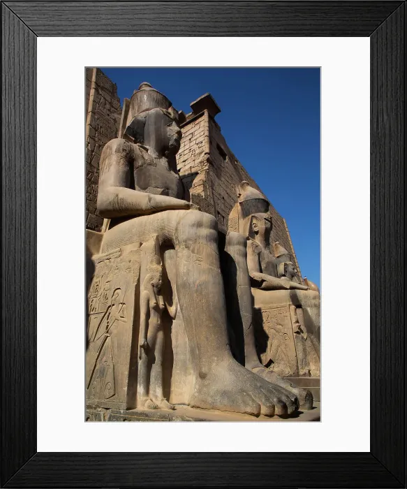 Framed Print : Statues of Rameses II with Nefertari (below), Luxor Temple, UNESCO World Heritage Site, Luxor, Egypt, North Africa, Africa Framed Print : Statues of Rameses II with Nefertari (below), Luxor Temple, UNESCO World Heritage Site, Luxor, Egypt, North Africa, Africa