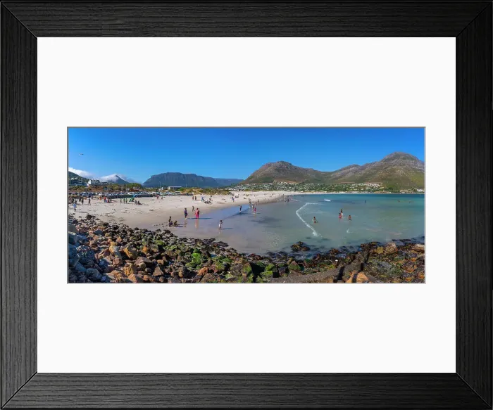 Framed Print : View of people bathing on Hout Bay Beach, Hout Bay, Cape Town, Western Cape, South Africa, Africa Framed Print : View of people bathing on Hout Bay Beach, Hout Bay, Cape Town, Western Cape, South Africa, Africa