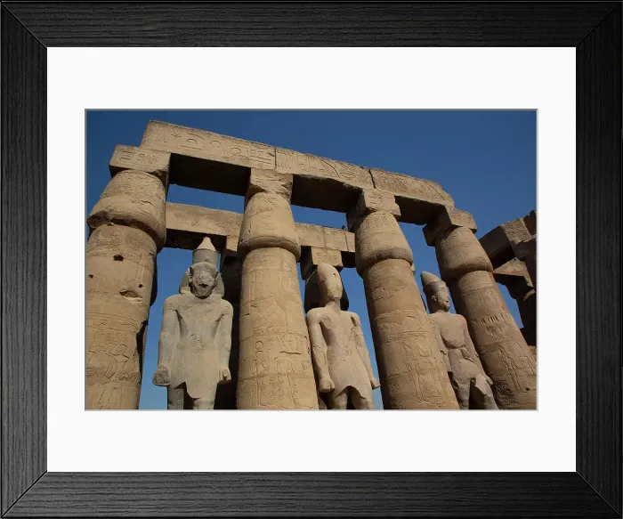 Framed Print : Papyrus Columns and Statues, Courtyard of Rameses II, Luxor Temple, UNESCO World Heritage Site, Luxor, Egypt, North Africa, Africa Framed Print : Papyrus Columns and Statues, Courtyard of Rameses II, Luxor Temple, UNESCO World Heritage Site, Luxor, Egypt, North Africa, Africa