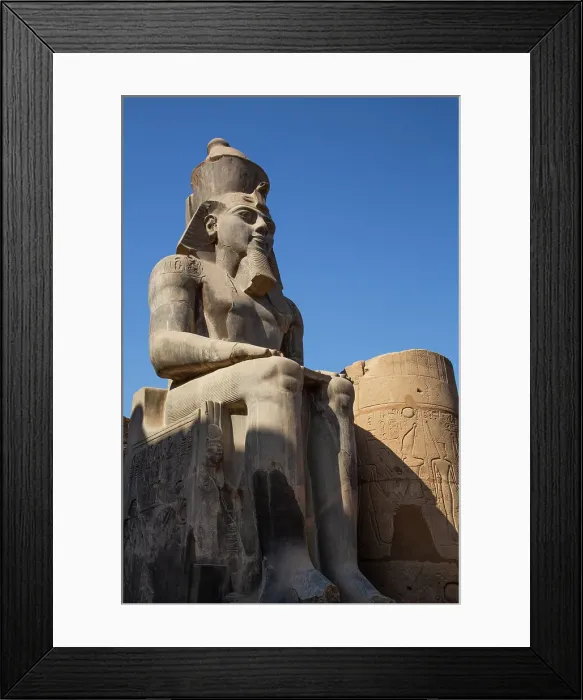 Framed Print : Statue of Rameses II, Courtyard of Rameses II, Luxor Temple, UNESCO World Heritage Site, Luxor, Egypt, North Africa, Africa Framed Print : Statue of Rameses II, Courtyard of Rameses II, Luxor Temple, UNESCO World Heritage Site, Luxor, Egypt, North Africa, Africa