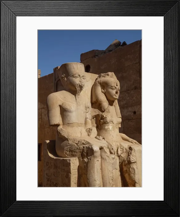 Framed Print : Statue of Pharaoh Tutankhamen and His Wife Ankhsenamunat, Luxor Temple, UNESCO World Heritage Site, Luxor, Egypt, North Africa, Africa Framed Print : Statue of Pharaoh Tutankhamen and His Wife Ankhsenamunat, Luxor Temple, UNESCO World Heritage Site, Luxor, Egypt, North Africa, Africa