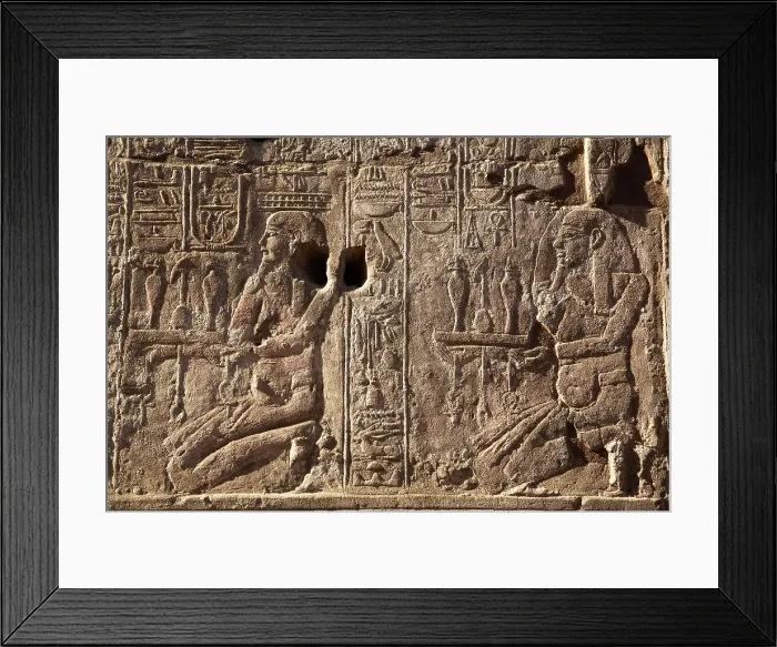 Framed Print : Pharaoh making an Offering on right, Bas Relief, Luxor Temple, UNESCO World Heritage Site, Luxor, Egypt, North Africa, Africa Framed Print : Pharaoh making an Offering on right, Bas Relief, Luxor Temple, UNESCO World Heritage Site, Luxor, Egypt, North Africa, Africa