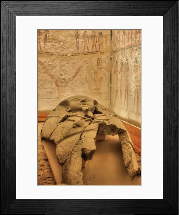 Framed Print : Sarcophagus, Burial Chamber, Tomb of Rameses V and VI, KV9, Valley of the Kings, Ancient Thebes, UNESCO World Heritage Site, Luxor, Egypt, North Africa, Africa Framed Print : Sarcophagus, Burial Chamber, Tomb of Rameses V and VI, KV9, Valley of the Kings, Ancient Thebes, UNESCO World Heritage Site, Luxor, Egypt, North Africa, Africa