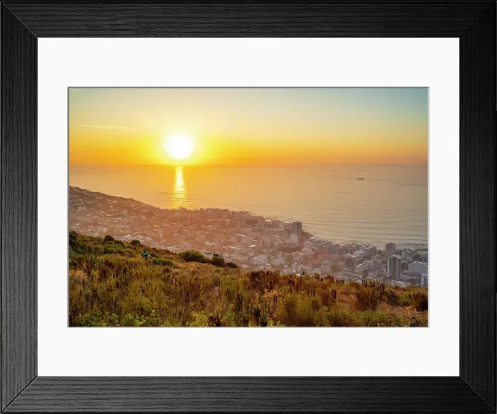 Framed Print : People watching sunset over Bantry Bay from Signal Hill, Cape Town, Western Cape, South Africa, Africa Framed Print : People watching sunset over Bantry Bay from Signal Hill, Cape Town, Western Cape, South Africa, Africa