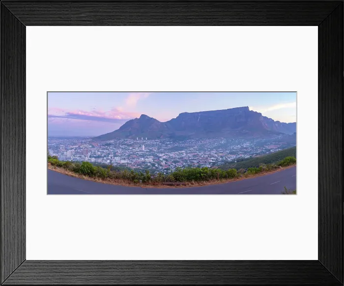Framed Print : View of Cape Town and Table Mountain from Signal Hill at dusk, Cape Town, Western Cape, South Africa, Africa Framed Print : View of Cape Town and Table Mountain from Signal Hill at dusk, Cape Town, Western Cape, South Africa, Africa