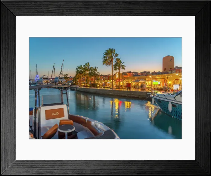 Framed Print : View of cafe and restaurant in Hurghada Marina at dusk, Hurghada, Red Sea Governorate, Egypt, North Africa, Africa Framed Print : View of cafe and restaurant in Hurghada Marina at dusk, Hurghada, Red Sea Governorate, Egypt, North Africa, Africa