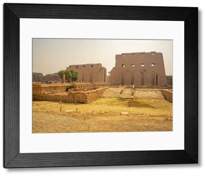 Framed Print : View of the entrance to Karnak Temple Complex, UNESCO World Heritage Site, near Luxor, Thebes, Egypt, North Africa, Africa Framed Print : View of the entrance to Karnak Temple Complex, UNESCO World Heritage Site, near Luxor, Thebes, Egypt, North Africa, Africa