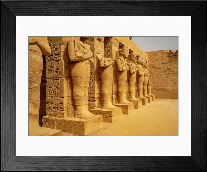 Framed Print : View of statues of Ramses III in Ramesses III Temple at Karnak Temple, Karnak, Thebes, UNESCO World Heritage Site, Egypt, North Africa, Africa Framed Print : View of statues of Ramses III in Ramesses III Temple at Karnak Temple, Karnak, Thebes, UNESCO World Heritage Site, Egypt, North Africa, Africa