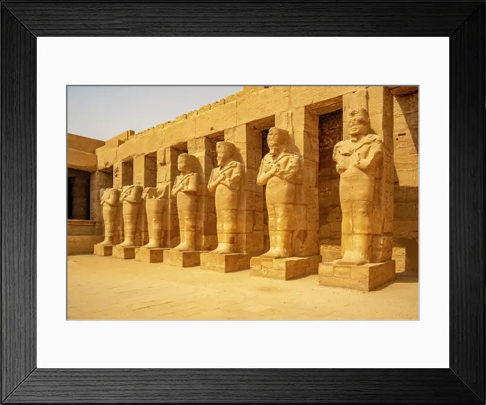 Framed Print : View of statues of Ramses III in Ramesses III Temple at Karnak Temple, Karnak, Thebes, UNESCO World Heritage Site, Egypt, North Africa, Africa Framed Print : View of statues of Ramses III in Ramesses III Temple at Karnak Temple, Karnak, Thebes, UNESCO World Heritage Site, Egypt, North Africa, Africa