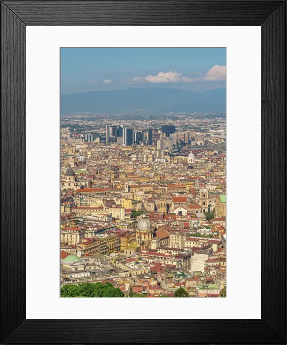 Framed Print : Elevated view of Naples skyline from Castel Sant'Elmo, Naples, Campania, Italy, Europe Framed Print : Elevated view of Naples skyline from Castel Sant'Elmo, Naples, Campania, Italy, Europe
