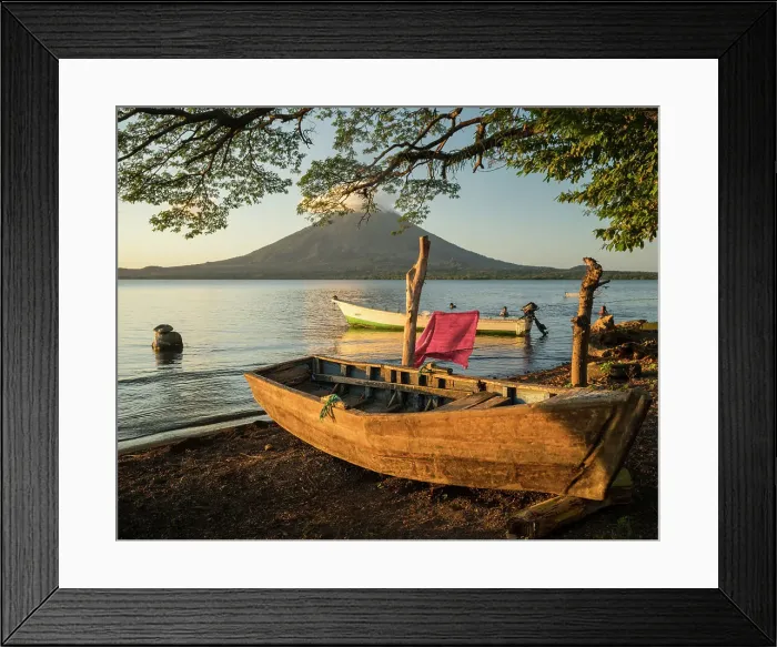 Framed Print : View of Concepcion Volcano at sunset, Ometepe Island, Rivas State, Nicaragua, Central America Framed Print : View of Concepcion Volcano at sunset, Ometepe Island, Rivas State, Nicaragua, Central America