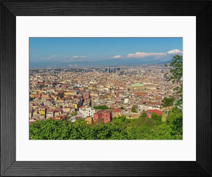 Framed Print : Elevated view of Naples skyline from Castel Sant'Elmo, Naples, Campania, Italy, Europe Framed Print : Elevated view of Naples skyline from Castel Sant'Elmo, Naples, Campania, Italy, Europe