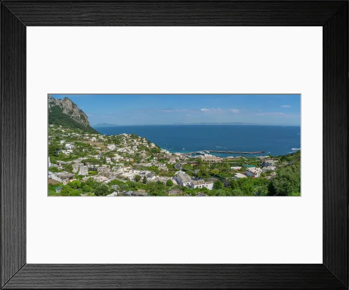 Framed Print : View of Marina Grande from Capri Town, Isle of Capri, Bay of Naples, Campania, Italy, Mediterranean, Europe Framed Print : View of Marina Grande from Capri Town, Isle of Capri, Bay of Naples, Campania, Italy, Mediterranean, Europe