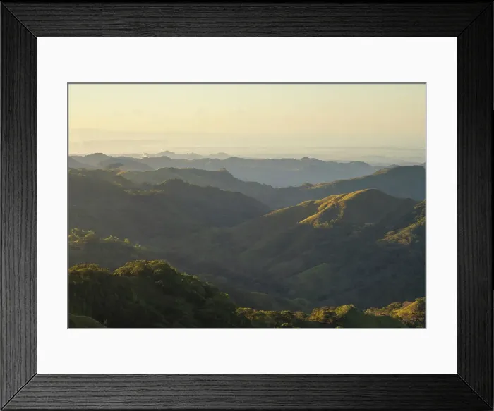 Framed Print : View of landscape near Monte Verde, Guanacaste Province, Costa Rica, Central America Framed Print : View of landscape near Monte Verde, Guanacaste Province, Costa Rica, Central America