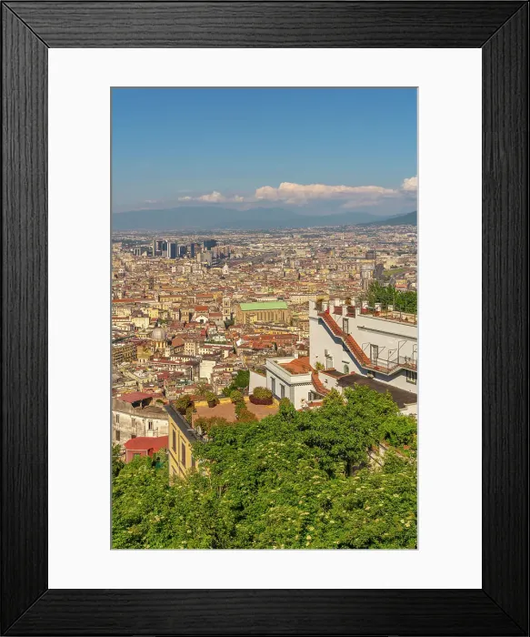 Framed Print : Elevated view of Naples skyline from Castel Sant'Elmo, Naples, Campania, Italy, Europe Framed Print : Elevated view of Naples skyline from Castel Sant'Elmo, Naples, Campania, Italy, Europe