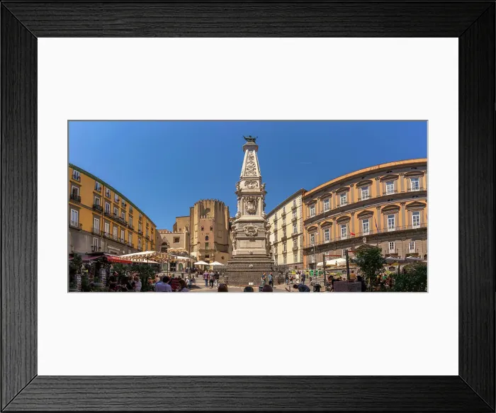 Framed Print : View of Obelisco di San Domenico and cafes in Piazza San Domenico Maggiore, Historic Centre, UNESCO World Heritage Site, Naples, Campania, Italy, Europe Framed Print : View of Obelisco di San Domenico and cafes in Piazza San Domenico Maggiore, Historic Centre, UNESCO World Heritage Site, Naples, Campania, Italy, Europe