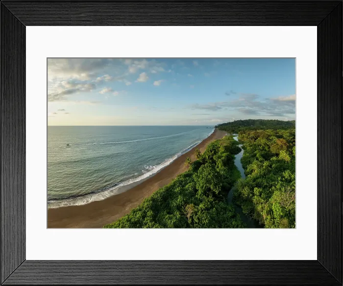 Framed Print : Aerial view of Drake Bay, Puntarenas Province, Costa Rica, Central America Framed Print : Aerial view of Drake Bay, Puntarenas Province, Costa Rica, Central America