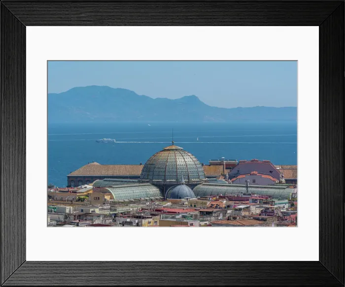 Framed Print : Elevated view of Galleria Umberto I and Amalfi Coast in background, Naples, Campania, Italy, Europe Framed Print : Elevated view of Galleria Umberto I and Amalfi Coast in background, Naples, Campania, Italy, Europe
