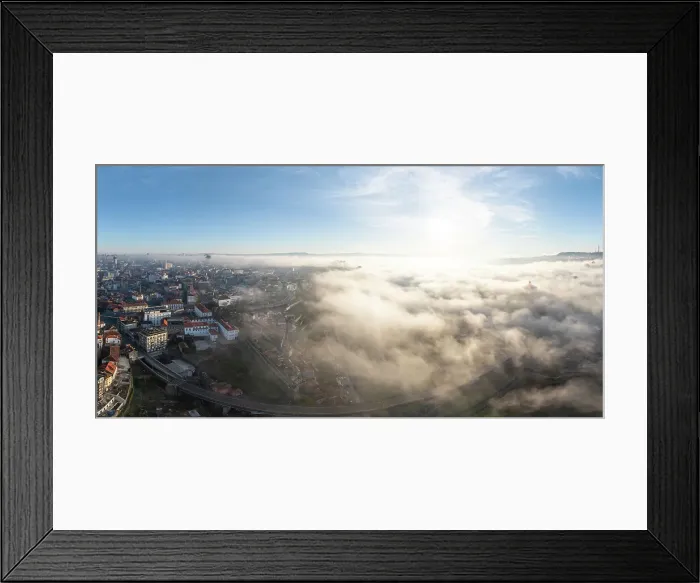 Framed Print : Aerial view of Porto at dawn, Porto, Norte, Portugal, Europe Framed Print : Aerial view of Porto at dawn, Porto, Norte, Portugal, Europe