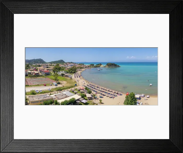 Framed Print : Aerial view of town and Paralia Sidari Beach, Sidari, Ionian Islands, Greek Islands, Greece, Europe Framed Print : Aerial view of town and Paralia Sidari Beach, Sidari, Ionian Islands, Greek Islands, Greece, Europe