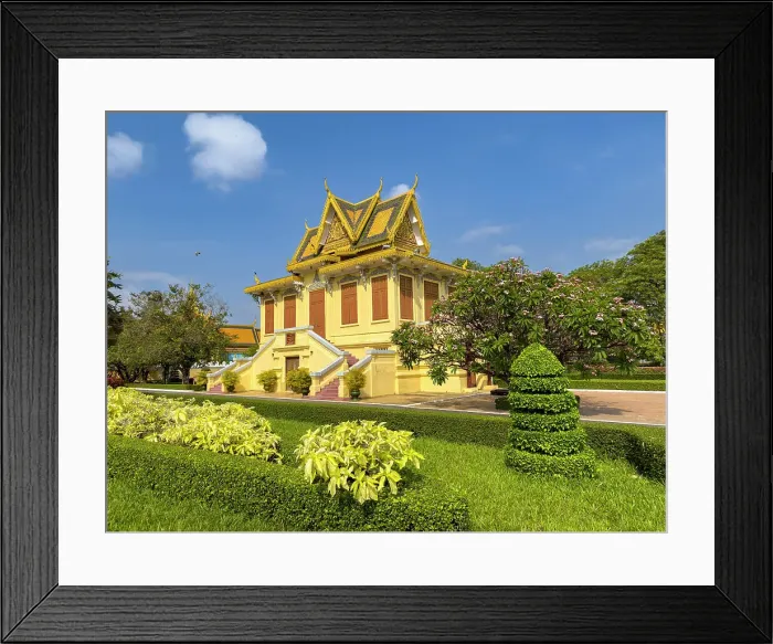 Framed Print : Exterior view of the Royal Palace grounds in Phnom Penh, Cambodia, Indochina, Southeast Asia, Asia Framed Print : Exterior view of the Royal Palace grounds in Phnom Penh, Cambodia, Indochina, Southeast Asia, Asia