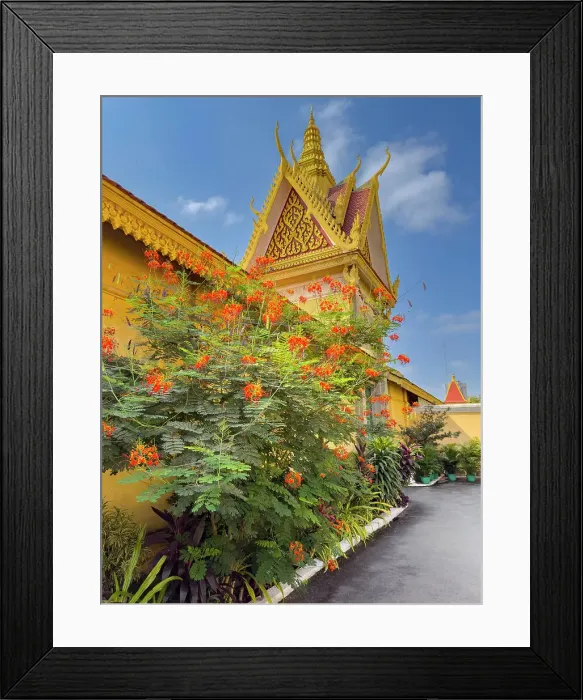 Framed Print : Exterior view of the Royal Palace grounds in Phnom Penh, Cambodia, Indochina, Southeast Asia, Asia Framed Print : Exterior view of the Royal Palace grounds in Phnom Penh, Cambodia, Indochina, Southeast Asia, Asia