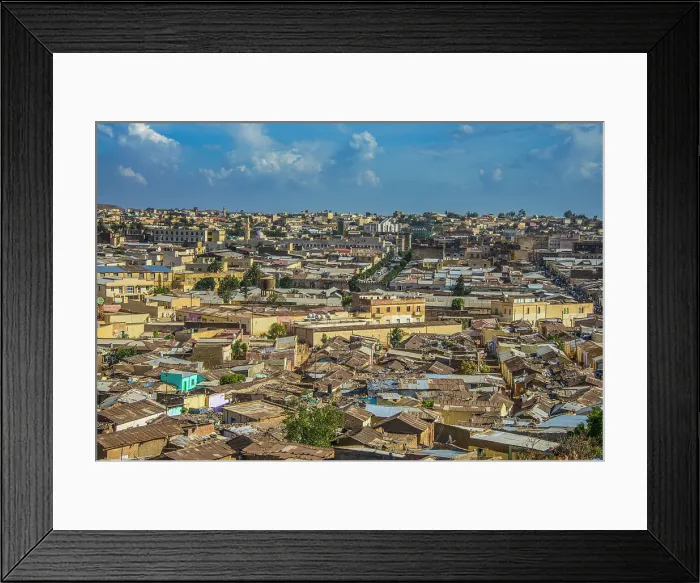 Framed Print : View over Asmara, Eritrea, Africa Framed Print : View over Asmara, Eritrea, Africa