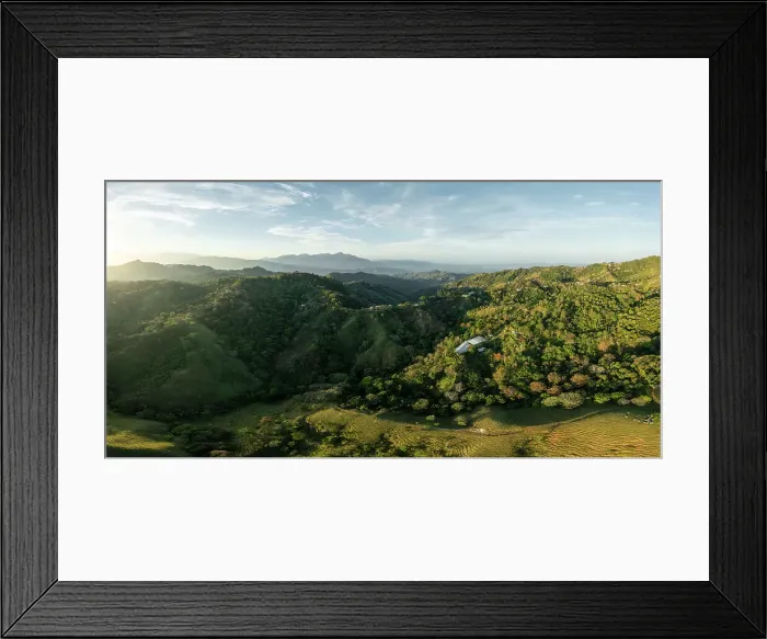 Framed Print : Aerial view of mountains, Alajuela Province, Costa Rica, Central America