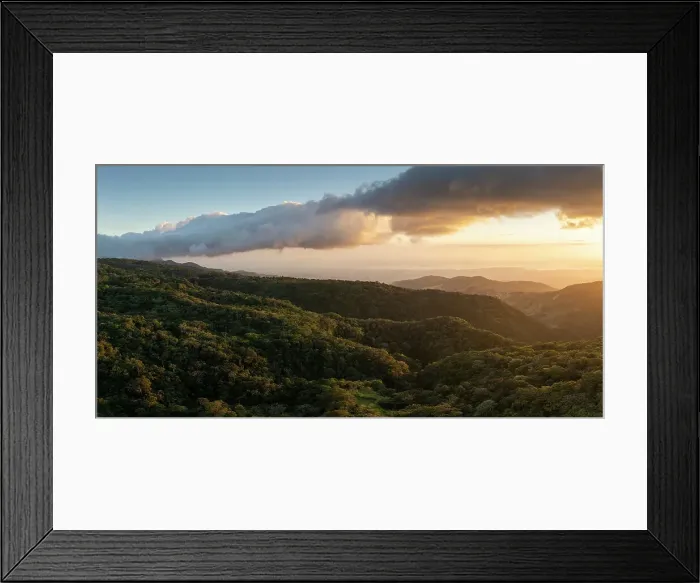Framed Print : View of landscape near Monte Verde, Guanacaste Province, Costa Rica, Central America Framed Print : View of landscape near Monte Verde, Guanacaste Province, Costa Rica, Central America