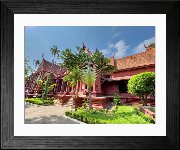 Framed Print : Exterior view of the National Museum of Cambodia, Phnom Penh, Cambodia, Indochina, Southeast Asia, Asia