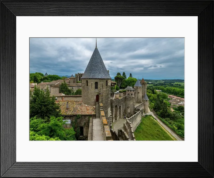 Framed Print : Cite de Carcassonne citadel, UNESCO World Heritage Site, Carcassonne, Aude, Occitania, France, Europe Framed Print : Cite de Carcassonne citadel, UNESCO World Heritage Site, Carcassonne, Aude, Occitania, France, Europe
