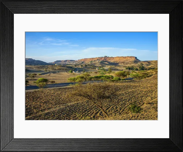 Framed Print : Mountain landscape along the road from Asmarra to Qohaito, Eritrea, Africa Framed Print : Mountain landscape along the road from Asmarra to Qohaito, Eritrea, Africa