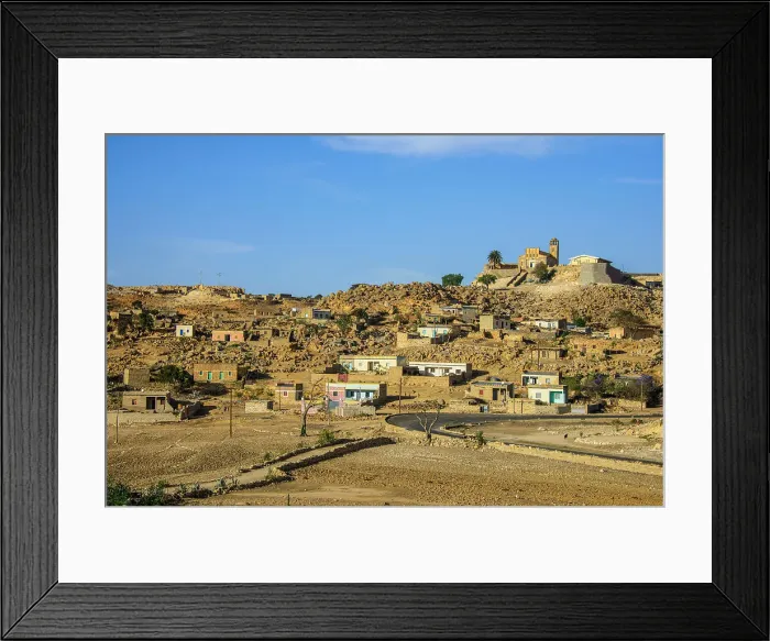 Framed Print : Little church on hill along the road from Asmara to Qohaito, Eritrea, Africa Framed Print : Little church on hill along the road from Asmara to Qohaito, Eritrea, Africa