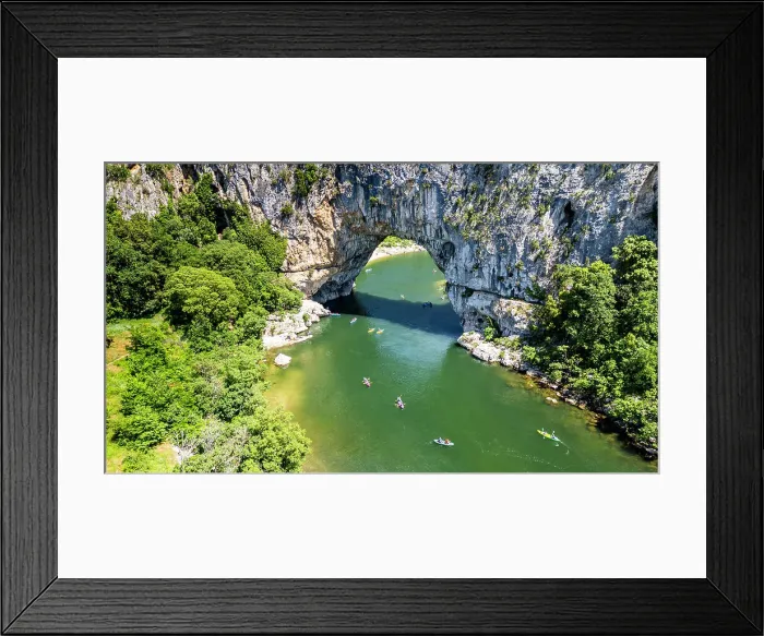 Framed Print : Aerial of the Pont d'Arc, Ardeche River gorge, Ardeche, Auvergne-Rhone-Alpes, France, Europe Framed Print : Aerial of the Pont d'Arc, Ardeche River gorge, Ardeche, Auvergne-Rhone-Alpes, France, Europe