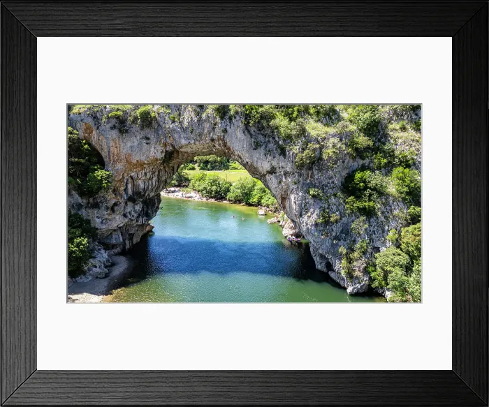 Framed Print : Aerial of the Pont d'Arc, Ardeche River gorge, Ardeche, Auvergne-Rhone-Alpes, France, Europe Framed Print : Aerial of the Pont d'Arc, Ardeche River gorge, Ardeche, Auvergne-Rhone-Alpes, France, Europe