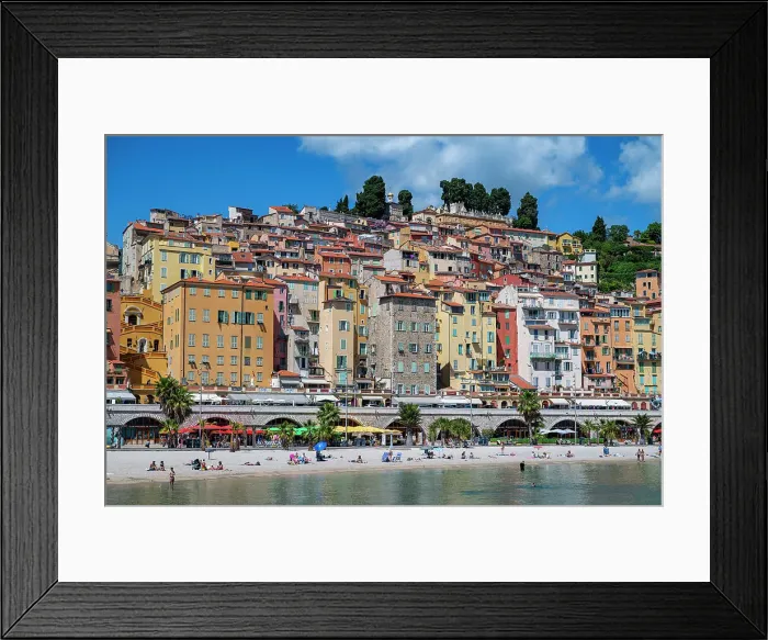 Framed Print : Seaside town of Menton, Alpes Maritimes, Provence-Alpes-Cote d'Azur, French Riviera, France, Europe Framed Print : Seaside town of Menton, Alpes Maritimes, Provence-Alpes-Cote d'Azur, French Riviera, France, Europe