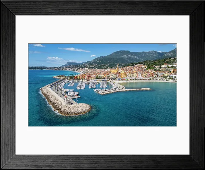 Framed Print : Aerial of the seaside town of Menton, Alpes Maritimes, Provence-Alpes-Cote d'Azur, French Riviera, France, Europe Framed Print : Aerial of the seaside town of Menton, Alpes Maritimes, Provence-Alpes-Cote d'Azur, French Riviera, France, Europe