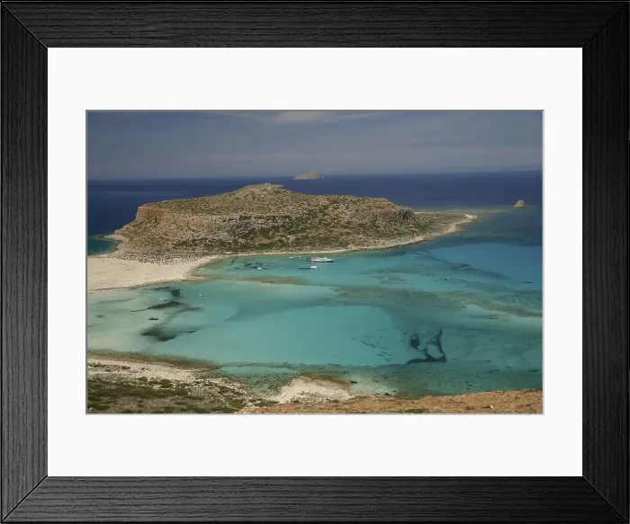 Framed Print : Balos Lagoon Beach and Cape Tigani, elevated view, Gramvousa Peninsula, Chania Region, Crete, Greek Islands, Greece, Europe Framed Print : Balos Lagoon Beach and Cape Tigani, elevated view, Gramvousa Peninsula, Chania Region, Crete, Greek Islands, Greece, Europe