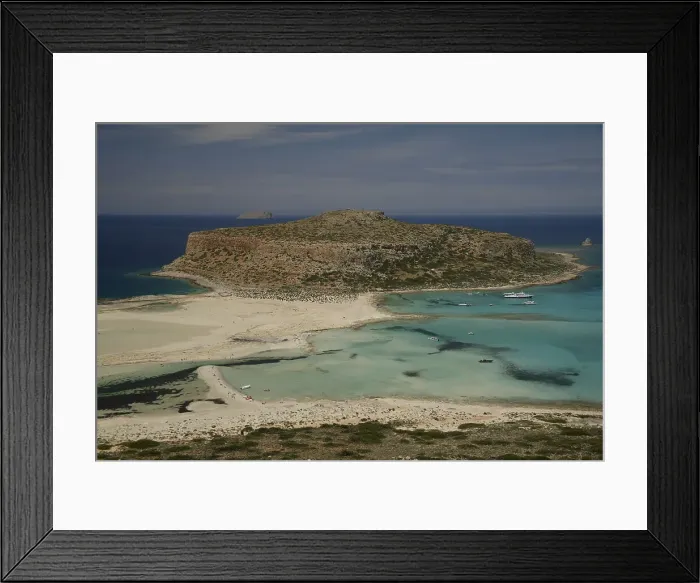 Framed Print : Balos Lagoon Beach and Cape Tigani, elevated view, Gramvousa Peninsula, Chania Region, Crete, Greek Islands, Greece, Europe Framed Print : Balos Lagoon Beach and Cape Tigani, elevated view, Gramvousa Peninsula, Chania Region, Crete, Greek Islands, Greece, Europe
