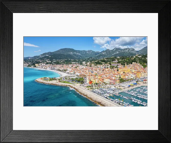 Framed Print : Aerial of the seaside town of Menton, Alpes Maritimes, Provence-Alpes-Cote d'Azur, French Riviera, France, Europe Framed Print : Aerial of the seaside town of Menton, Alpes Maritimes, Provence-Alpes-Cote d'Azur, French Riviera, France, Europe