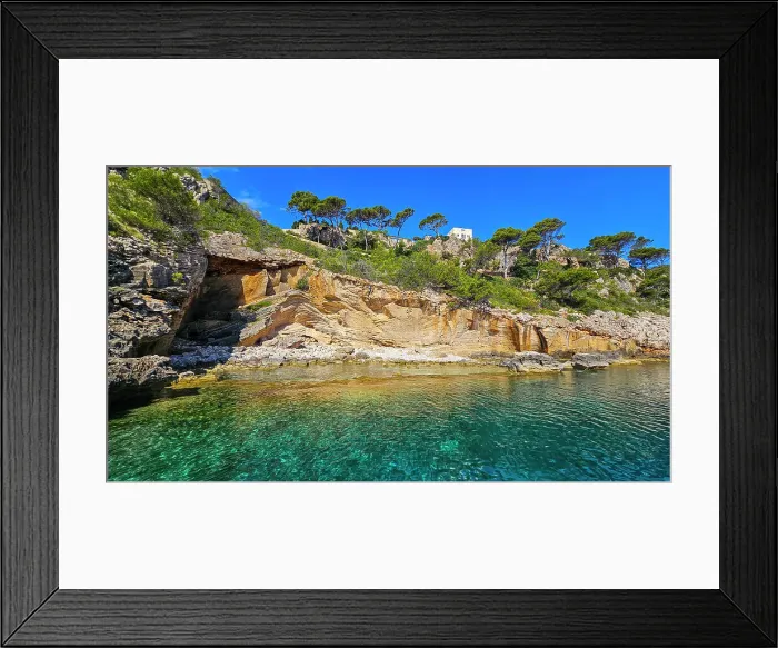 Framed Print : Turquoise water on the Formentor Peninsula, Mallorca, Balearic islands, Spain, Mediterranean, Europe Framed Print : Turquoise water on the Formentor Peninsula, Mallorca, Balearic islands, Spain, Mediterranean, Europe