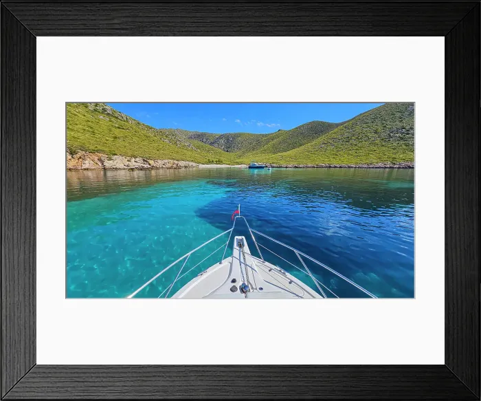 Framed Print : Turquoise water on the Formentor Peninsula, Mallorca, Balearic islands, Spain, Mediterranean, Europe Framed Print : Turquoise water on the Formentor Peninsula, Mallorca, Balearic islands, Spain, Mediterranean, Europe
