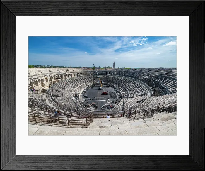 Framed Print : Roman amphitheatre, Nimes, Gard, Occitania, France, Europe Framed Print : Roman amphitheatre, Nimes, Gard, Occitania, France, Europe