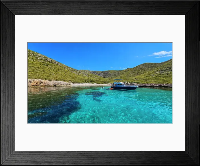Framed Print : Turquoise water on the Formentor Peninsula, Mallorca, Balearic islands, Spain, Mediterranean, Europe Framed Print : Turquoise water on the Formentor Peninsula, Mallorca, Balearic islands, Spain, Mediterranean, Europe